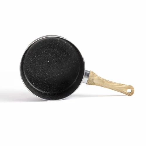 Livoo Set 3 Casseroles Aspect Pierre Et Bois En Aluminium Noir 7 Livoo Set 3 Casseroles Aspect Pierre Et Bois En Aluminium Noir – Image 5