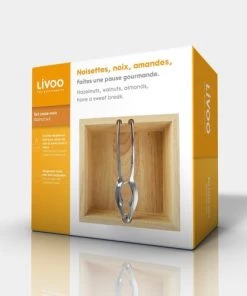 Livoo Ustensiles De Cuisine Et De Pâtisserie Set Casse-noix En Bois Beige -Poêles et wok Soldes set casse noix en bois beige 4