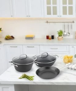 BOJ Casseroles Set De 1 Casserole, 1 Poêle Et 1 Marmite Hollandaise 11 BOJ Casseroles Set De 1 Casserole, 1 Poêle Et 1 Marmite Hollandaise -Poêles et wok Soldes set de 1 casserole 1 poele et 1 marmite hollandaise 4