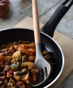 Menastyl Ustensiles De Cuisine Et De Pâtisserie Set De 10 Ustensiles En Silicone Et Manche En Bois -Poêles et wok Soldes set de 10 ustensiles en silicone et manche en bois 5