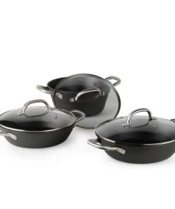 BOJ Set De 2 Casseroles Et 1 Marmite Hollandaise