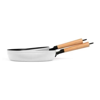 Livoo Poêles Et Wok Set De 2 Poêles Wood Line En Aluminium Vert 8 Livoo Poêles Et Wok Set De 2 Poêles Wood Line En Aluminium Vert – Image 6