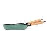 Livoo Poêles Et Wok Set De 2 Poêles Wood Line En Aluminium Vert -Poêles et wok Soldes set de 2 poeles wood line en aluminium vert 1