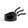 Livoo Set De 3 Casseroles Aspect Pierre En Aluminium Noir 2 Livoo Set De 3 Casseroles Aspect Pierre En Aluminium Noir -Poêles et wok Soldes set de 3 casseroles aspect pierre en aluminium noir