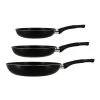 Menastyl Casseroles Set De 3 Pièces Poêles En Aluminium 20, 24 Et 28cm Tous Feux -Poêles et wok Soldes set de 3 pieces poeles en aluminium 20 24 et 28cm tous feux