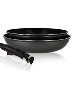 Menastyl Poêles Et Wok Set De 3 Pièces Poêles Pour Induction En Aluminium