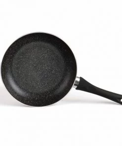 Livoo Poêles Et Wok Set De 3 Poêles Aspect Pierre En Aluminium Noir -Poêles et wok Soldes set de 3 poeles aspect pierre en aluminium noir 2