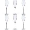 Wadiga Ustensiles De Cuisine Et De Pâtisserie Set De 6 Flûtes à Champagne En Verre Monte Carlo - 22.5cl -Poêles et wok Soldes set de 6 flutes a champagne en verre monte carlo 22 5cl