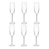 Wadiga Ustensiles De Cuisine Et De Pâtisserie Set De 6 Flûtes à Champagne En Verre Sidera - 22cl -Poêles et wok Soldes set de 6 flutes a champagne en verre sidera 22cl