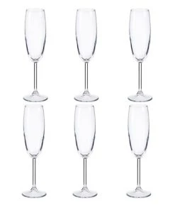 Wadiga Ustensiles De Cuisine Et De Pâtisserie Set De 6 Flûtes à Champagne En Verre Sidera - 22cl