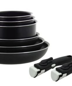 Menastyl Set De 8 Pièces Poêles Et Casseroles Pour Induction En Aluminium