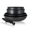 Menastyl Casseroles Set De Cuisson 5 Pièces Pour Induction En Aluminium -Poêles et wok Soldes set de cuisson 5 pieces pour induction en aluminium
