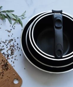 Menastyl Casseroles Set De Cuisson 5 Pièces Pour Induction En Aluminium -Poêles et wok Soldes set de cuisson 5 pieces pour induction en aluminium 3