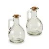 Wadiga Ustensiles De Cuisine Et De Pâtisserie Set Huilier + Vinaigrier En Verre Avec Bouchon En Liège -Poêles et wok Soldes set huilier vinaigrier en verre avec bouchon en liege