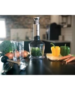 Livoo Ustensiles De Cuisine Et De Pâtisserie Set Mixeur Plongeant En Acier Inoxydable Noir -Poêles et wok Soldes set mixeur plongeant en acier inoxydable noir 2