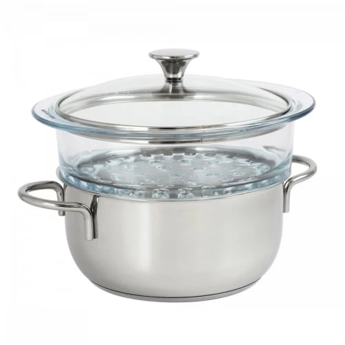 Cristel Casseroles Set Vapeur 24cm 3 Cristel Casseroles Set Vapeur 24cm