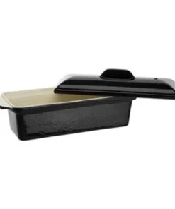 Vogue Ustensiles De Cuisine Et De Pâtisserie Terrine à Pâté En Fonte 1,3 L Noire -Poêles et wok Soldes terrine a pate en fonte 1 3 l noire 2