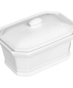 Five Simply Smart Ustensiles De Cuisine Et De Pâtisserie Terrine Foie Gras En Céramique Blanche