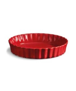 Emile Henry Plats à Four Tourtière Haute 28 Cm En Céramique Rouge