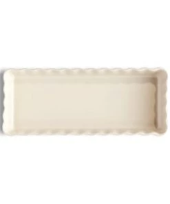 Emile Henry Plats à Four Tourtière Longue Rectangle Argile En Céramique Beige -Poêles et wok Soldes tourtiere longue rectangle argile en ceramique beige 1