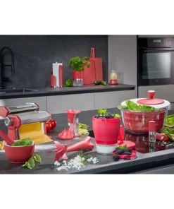 GEFU Ustensiles De Cuisine Et De Pâtisserie Trancheur Universel En Plastique Rouge -Poêles et wok Soldes trancheur universel en plastique rouge 2