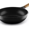 Castey Poêles Et Wok Wok 28cm Antiadhésif, Fonte D’aluminium, Manche Amovible, Tous Feux -Poêles et wok Soldes wok 28cm antiadhesif fonte d aluminium manche amovible tous feux