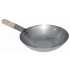 Vogue Poêles Et Wok Wok Acier Doux Fond Plat 33cm -Poêles et wok Soldes wok acier doux fond plat 33cm