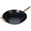 Wadiga Poêles Et Wok Wok Anti-adhésif Avec Manches En Bois D34,5cm -Poêles et wok Soldes wok anti adhesif avec manches en bois d34 5cm
