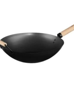 Five Simply Smart Poêles Et Wok Wok Anti-adhésif Manche En Bois D35cm