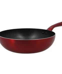 Menastyl Poêles Et Wok Wok Compatible Induction En Aluminium 28 Cm -Poêles et wok Soldes wok compatible induction en aluminium 28 cm 3
