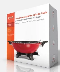 Livoo Poêles Et Wok Wok électrique En Métal Noir -Poêles et wok Soldes wok electrique en metal noir 4