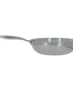 OGO Living Poêles Et Wok Wok Fond Nid D'abeille En Acier Inoxydable 28 Cm
