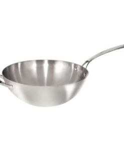 Vogue Poêles Et Wok Wok Inox Triple épaisseur Ø31cm
